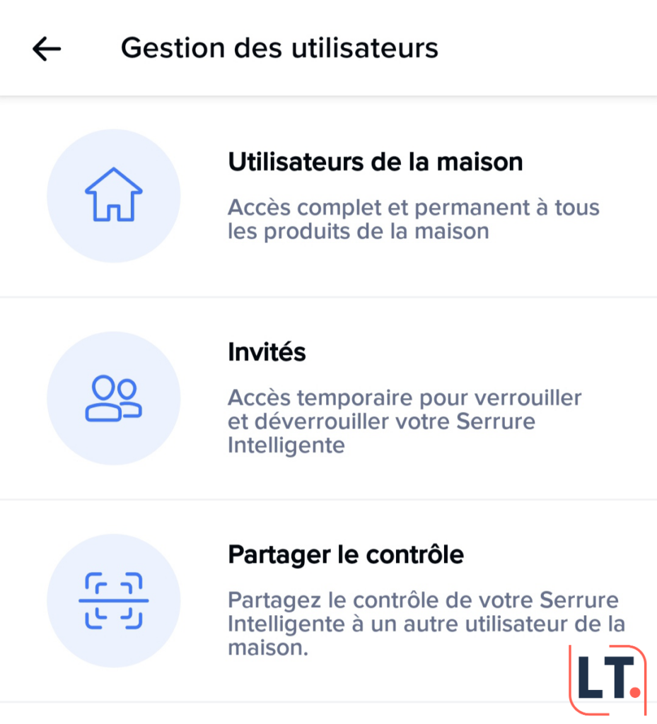 Serrure connectée Netatmo application