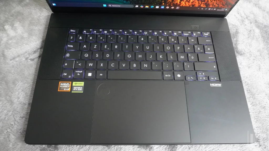 Trackpad et clavier du Asus ProArt P16