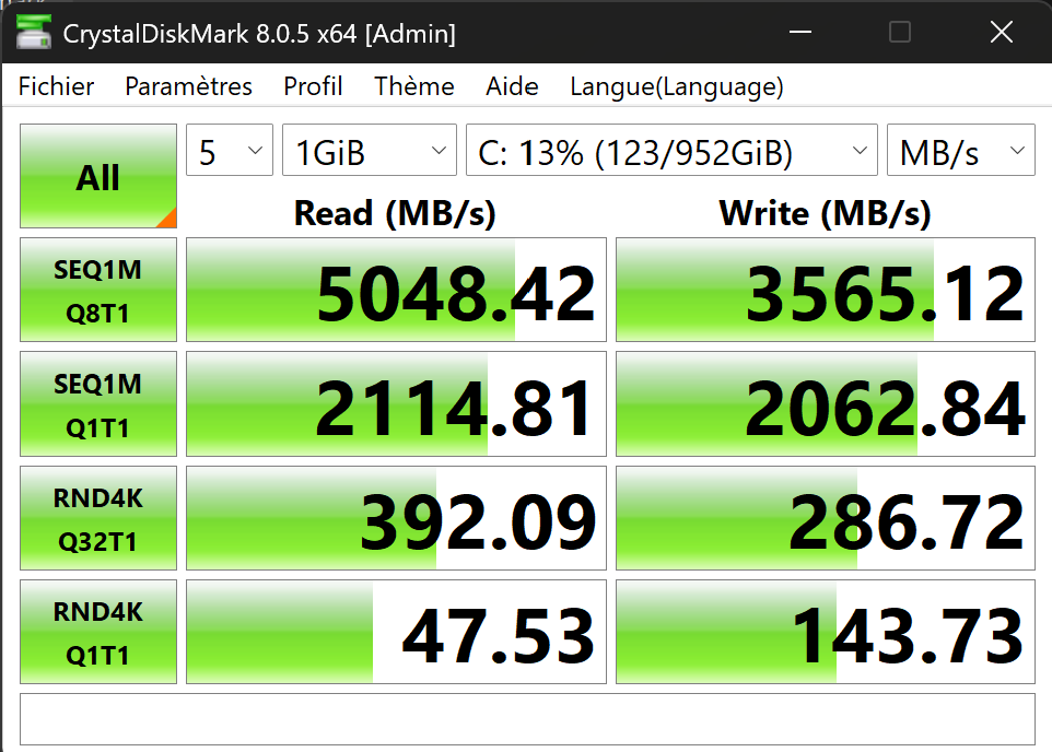 Crystal Disk Mark Asus Zenbook S16