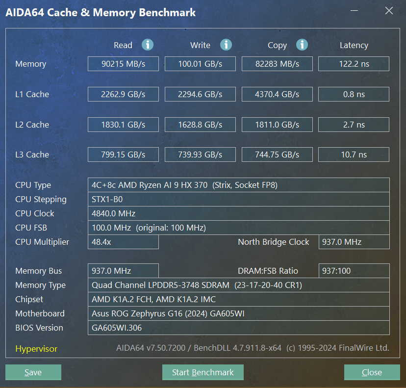 AIDA64 ROG G16