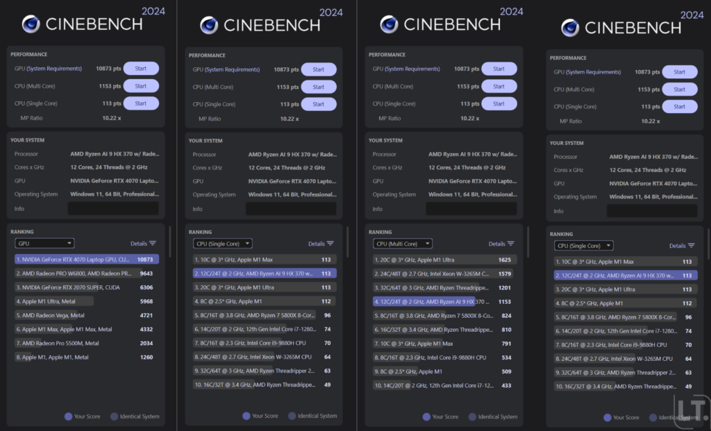 cinebench 2024 ROG G16