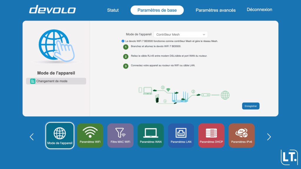 Interface Admin Devolo