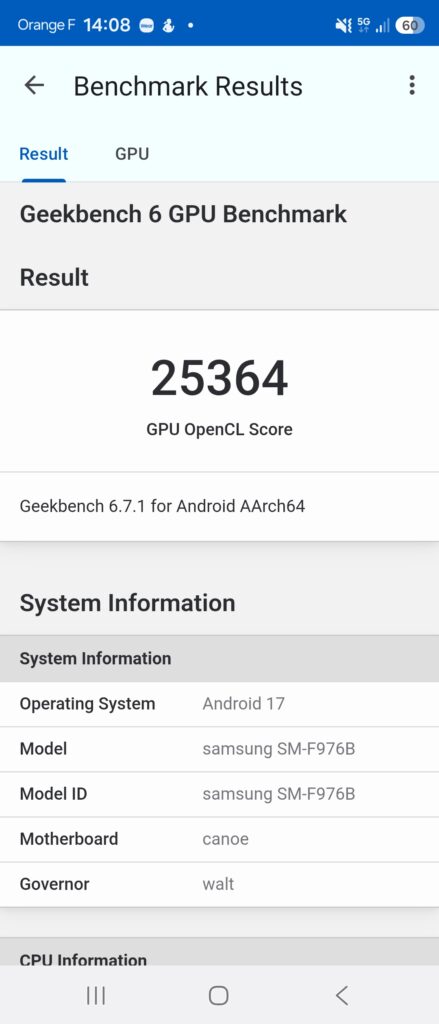 Geekbench 6 GPU