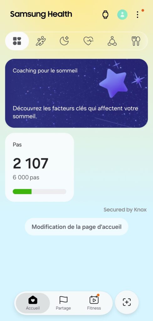 Application Samsung Health
