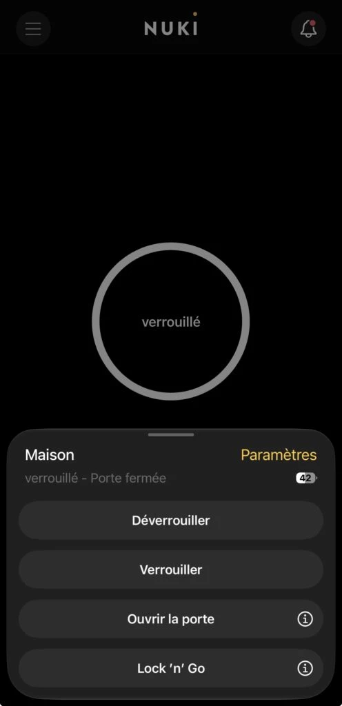 Application Nuki Smart Lock