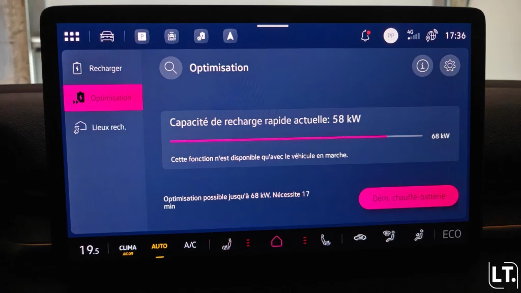 Volkswagen ID.3 Neo pré-chauffage de la batterie possible