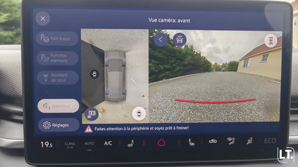 Volkswagen ID.3 Neo vue caméra avant et position 3D