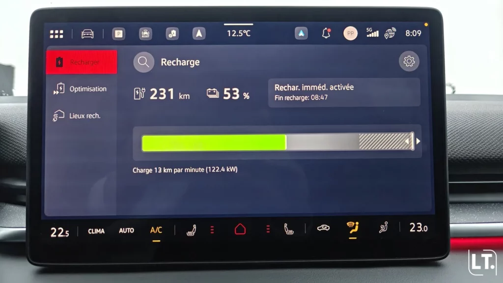 Volkswagen ID.3 Neo consultation du niveau de batterie restant ainsi que de l'autonomie restante