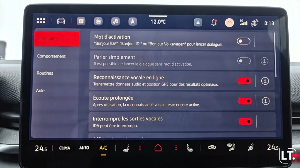 Volkswagen ID.3 Neo fonctionnalité de l'assitant vocal