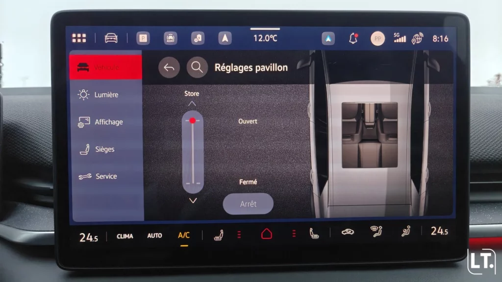 Volkswagen ID.3 Neo ouverture/fermeture pavillon ciel de toit